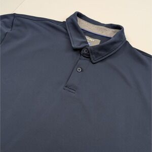 Twillory Performance Polo Shirt Mens‎ 2XL Blue Athleisure Casual Stretch Cooling